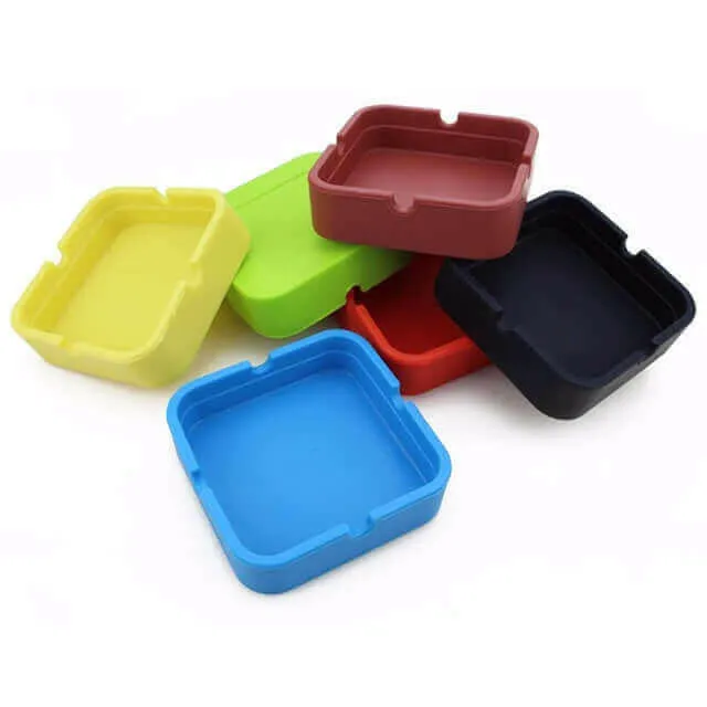 1 pc Ashtray Silicone Round Ashtray Eco-Friendly