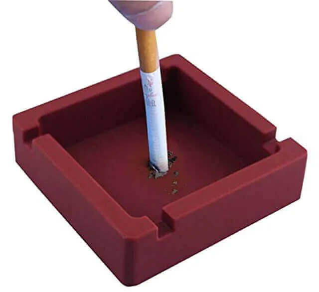 1 pc Ashtray Silicone Round Ashtray Eco-Friendly