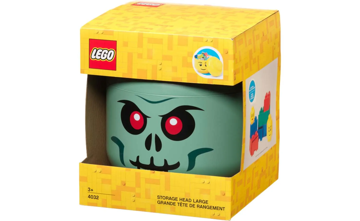 20811 | LEGO® Storage Head (Large) - Green Skeleton