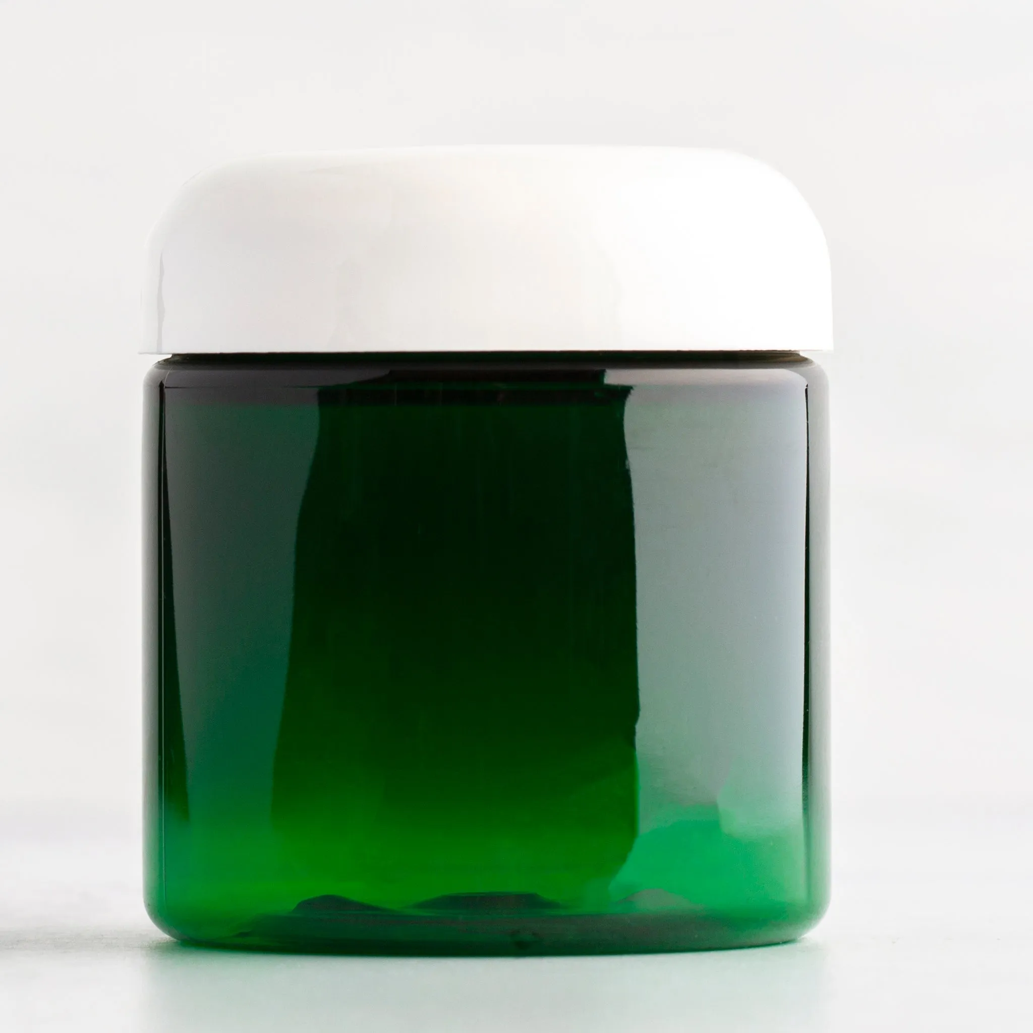 4 oz Green Straight Sided Jar with 58-400 Neck