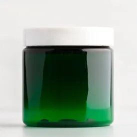 4 oz Green Straight Sided Jar with 58-400 Neck