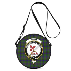 Adam Tartan Round Satchel Bags with Family Crest