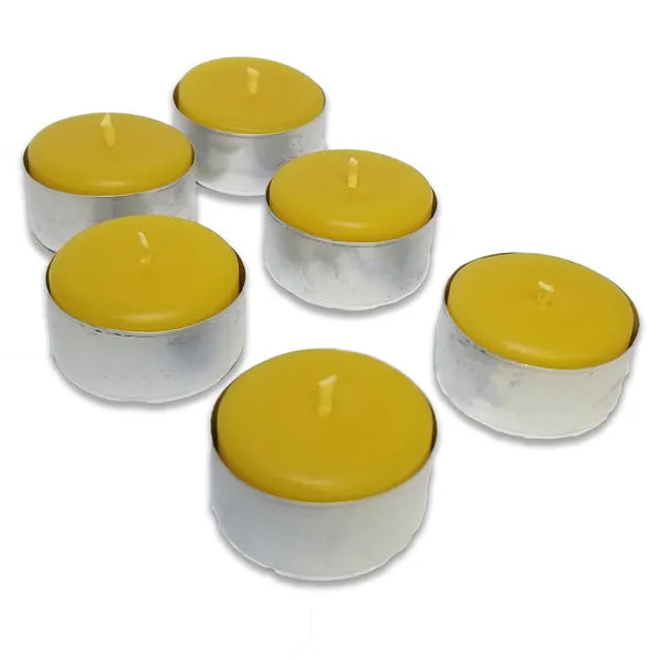 Beeswax Tealight  ~ Metal Cups ~ 25 or 50 pack