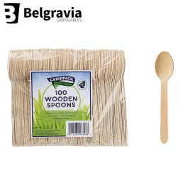 Belgravia Caterpack Wooden Spoons Pack 100's