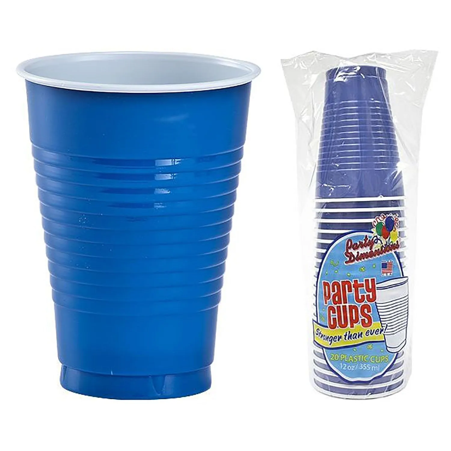 Blue Co-Ex Plastic Cup 18 oz