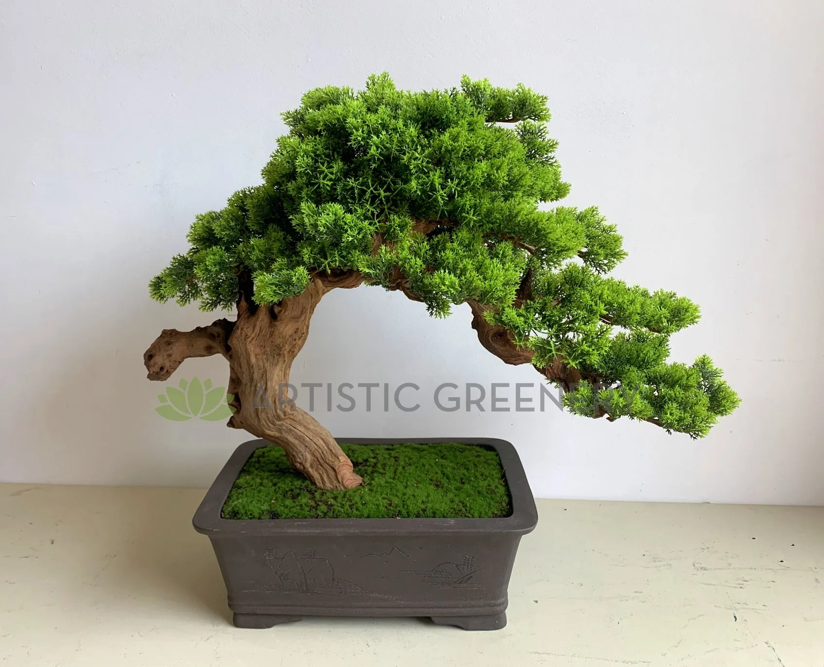 BON004 Artificial Bonsai 60cm - Green - High Quality