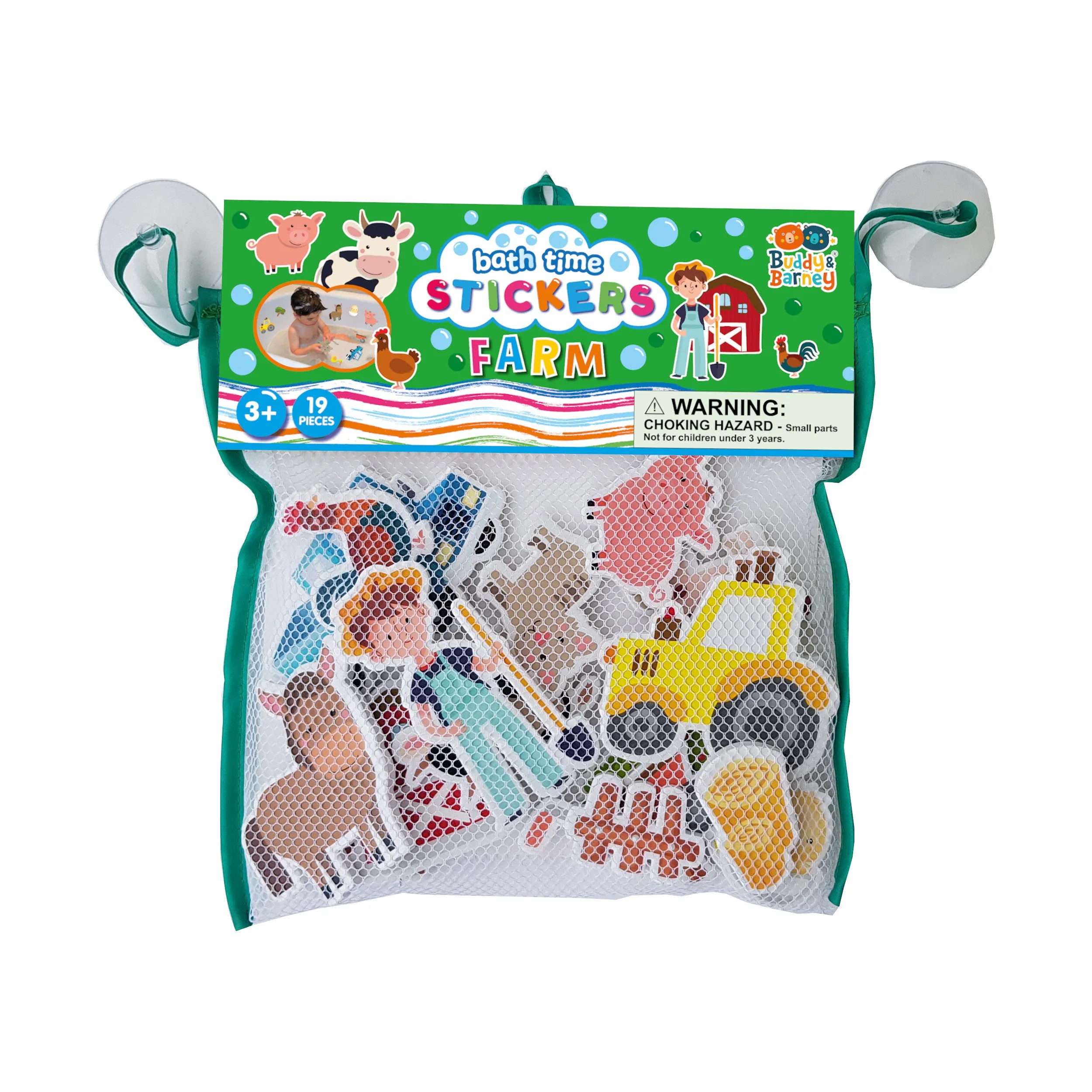 Buddy And Barney Bath Stickers – Farm