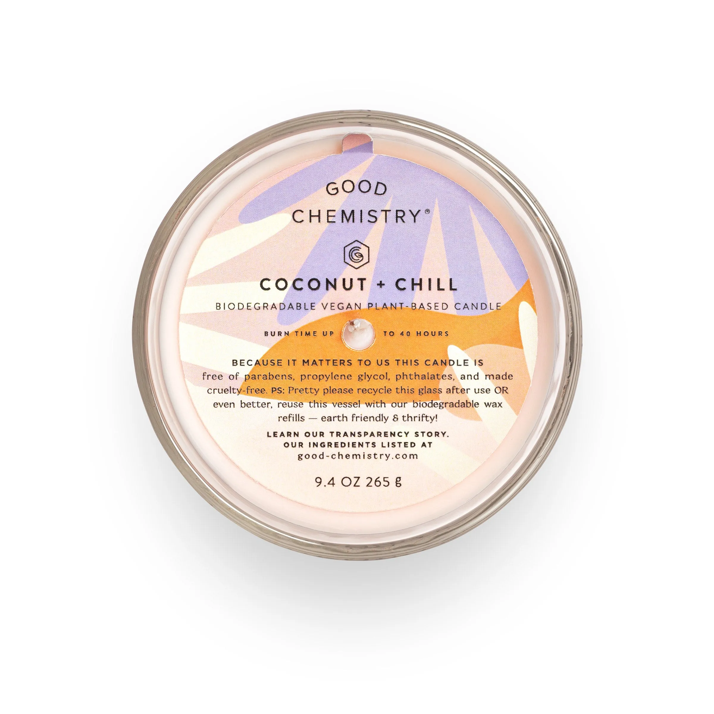 Coconut   Chill Plant-Based Candle Refill Kit