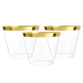 Disposable Plastic Cups For Wine, Cocktails, And Drinks - Bulk Party Tumblers