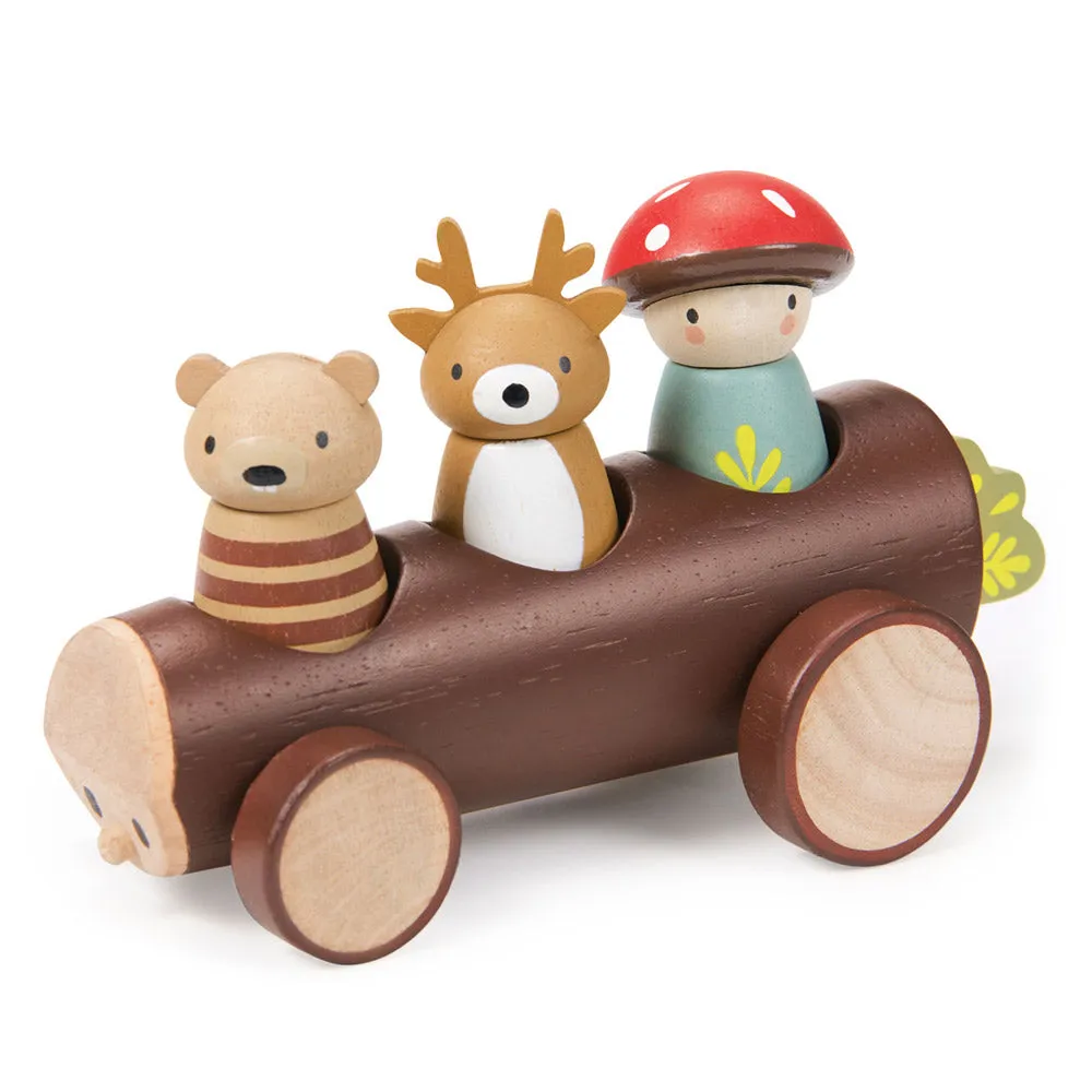 Eco-Friendly Timber Taxi Toy