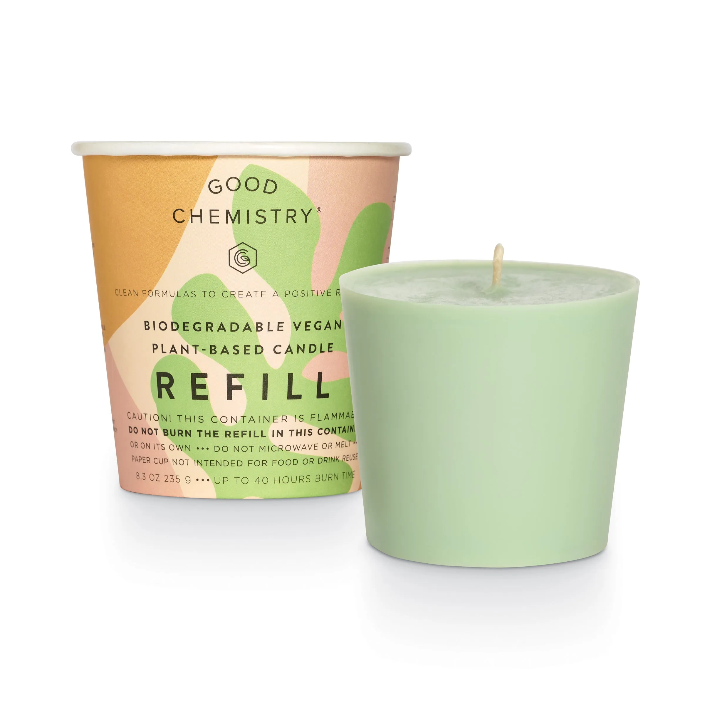 Eucalyptus   Bliss Biodegradable Candle Refill