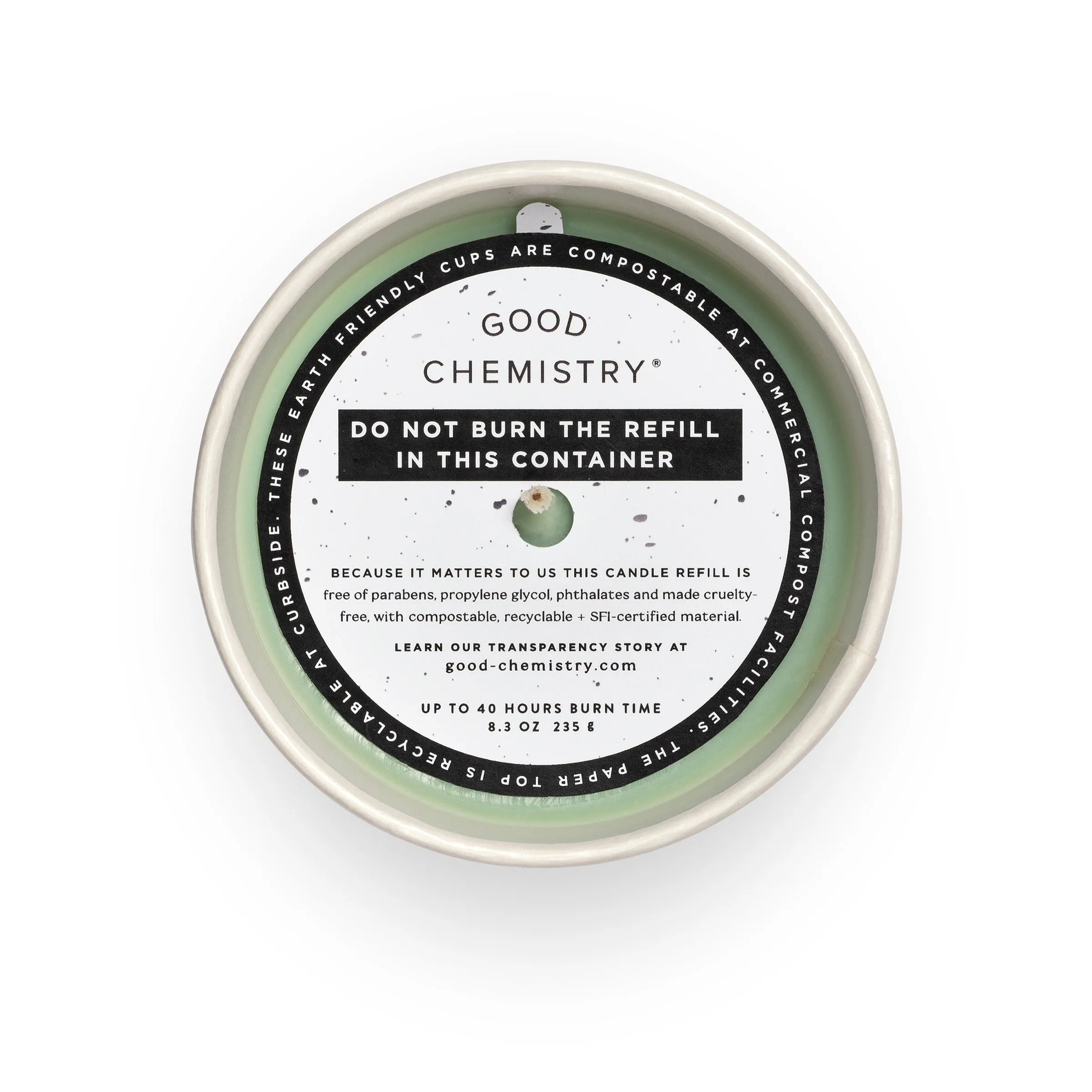 Eucalyptus   Bliss Biodegradable Candle Refill