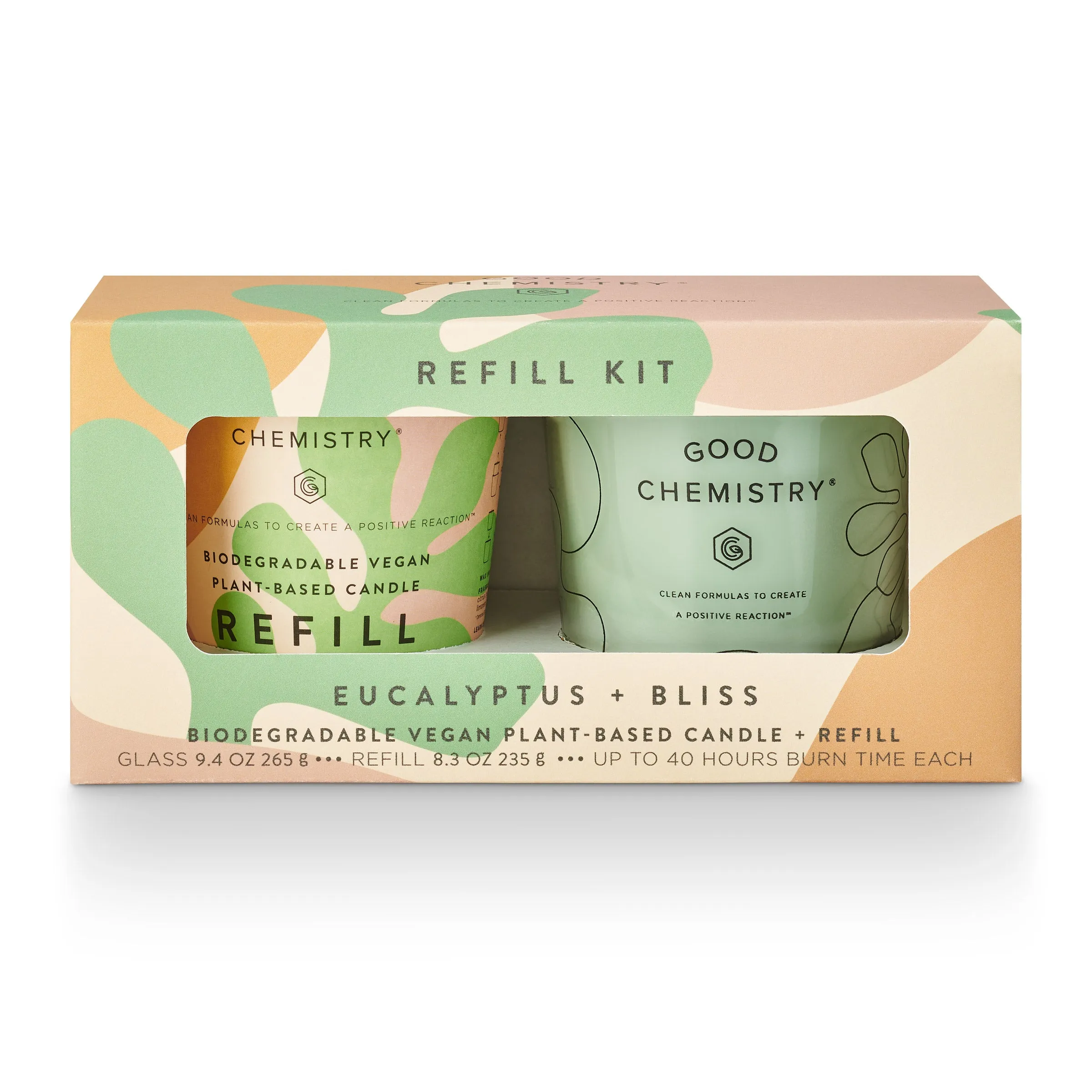 Eucalyptus   Bliss Plant-Based Candle Refill Kit