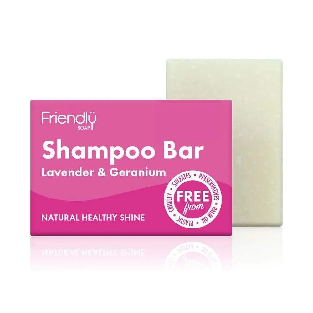 Friendly Soap - Lavender & Geranium Shampoo Bar