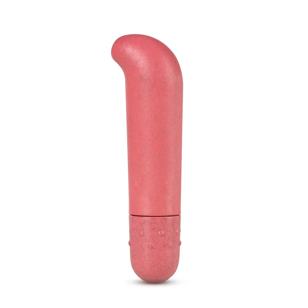 Gaia By Blush® | Eco G Spot Vibe: Plant-Based 4" Curved Waterproof Vibrator in Coral - Made from Sustainable BioFeel™