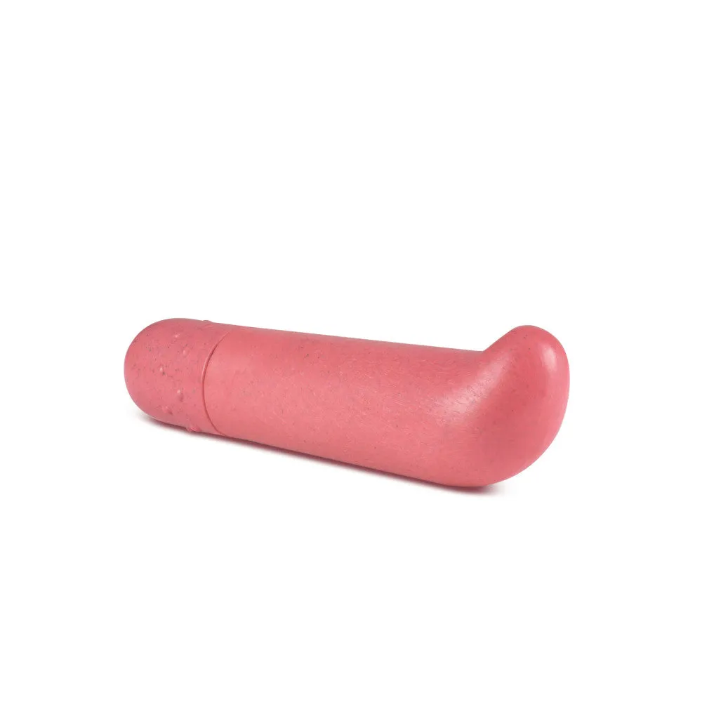 Gaia By Blush® | Eco G Spot Vibe: Plant-Based 4" Curved Waterproof Vibrator in Coral - Made from Sustainable BioFeel™