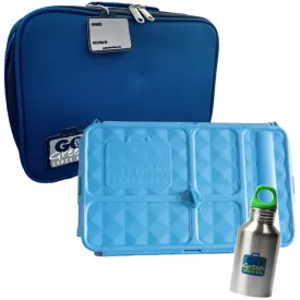 Go Green Lunch Box Set - Blue Bomber