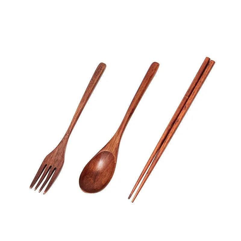 Gohobi Wooden Cutlery Travel Box Set