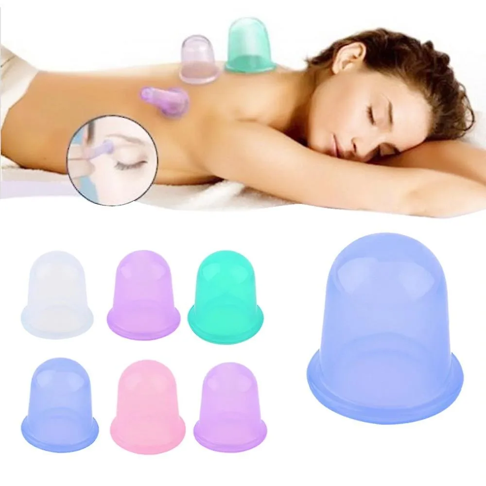 Green Family Full Body Neck Back Massage Helper Sillicone Anti Cellulite Massager Vacuum Cans Cupping Cup Health Care