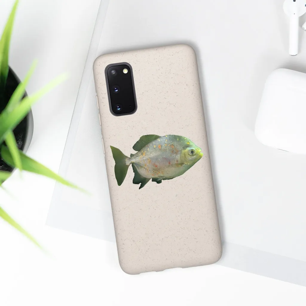 Green Fish with Specs Biodegradable Case