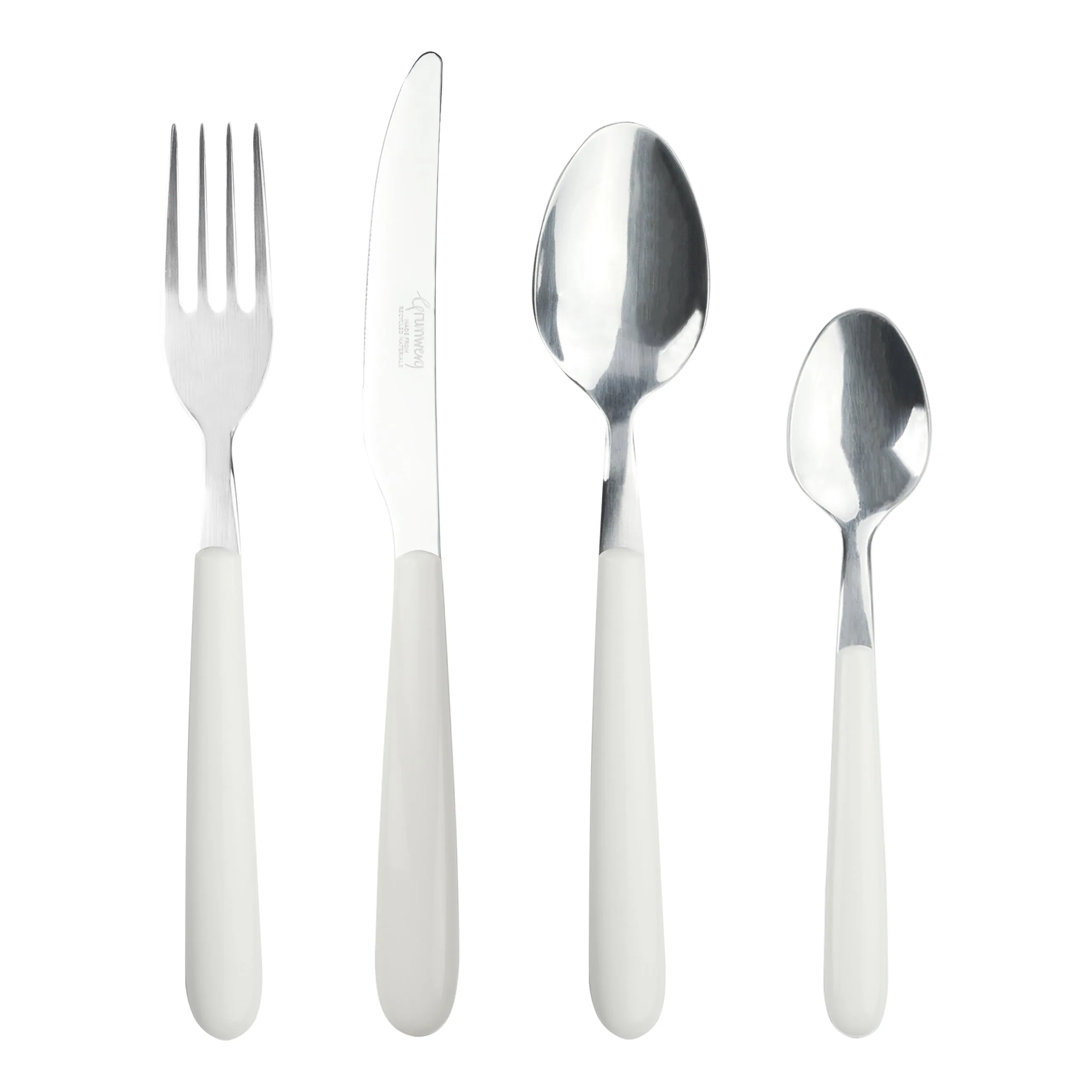 Greenworks 24 Piece Cutlery Set Sepia White