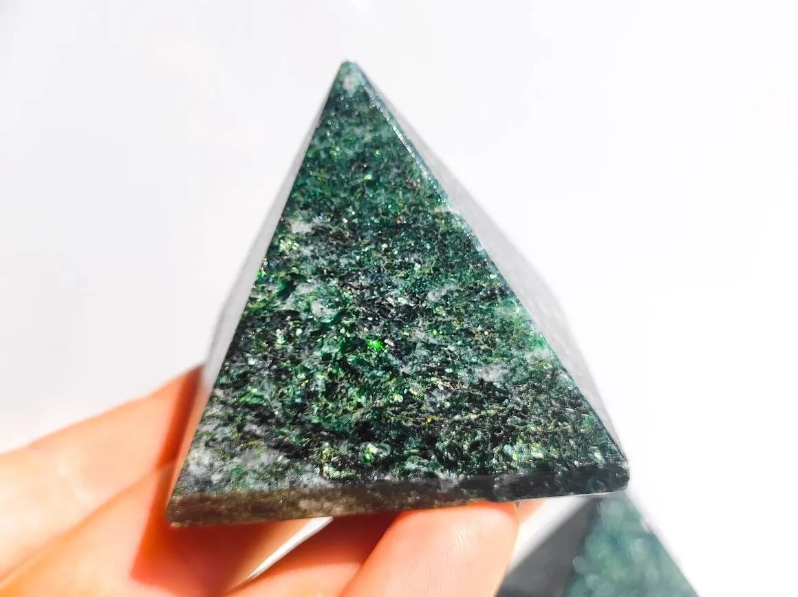 High Quality Himalayan Green Jade Crystal Pyramids