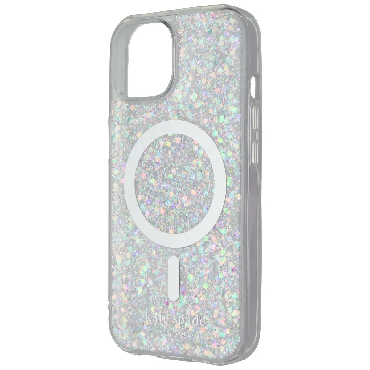 Kate Spade Case for MagSafe for Apple iPhone 15/14/13 Chunky Glitter Iridescent