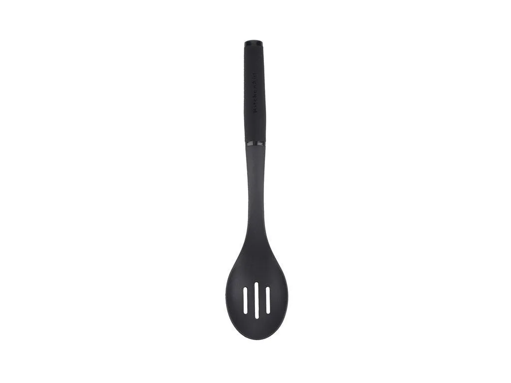 KitchenAid Soft Touch Slotted Spoon Nylon Black