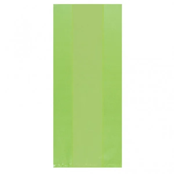 Kiwi Green Translucent Party Bags Small | 25ct.