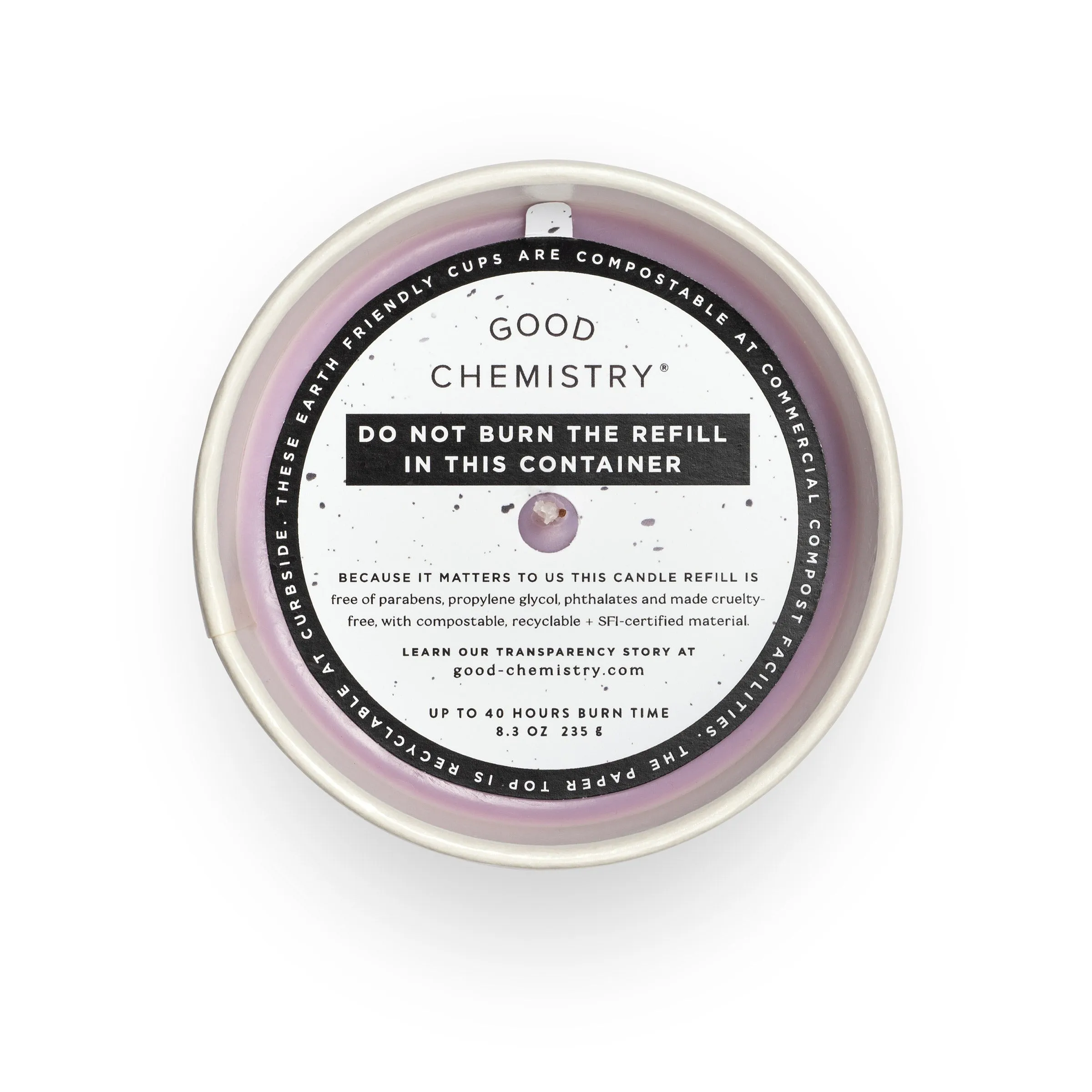 Lavender   Ooh La La Biodegradable Candle Refill