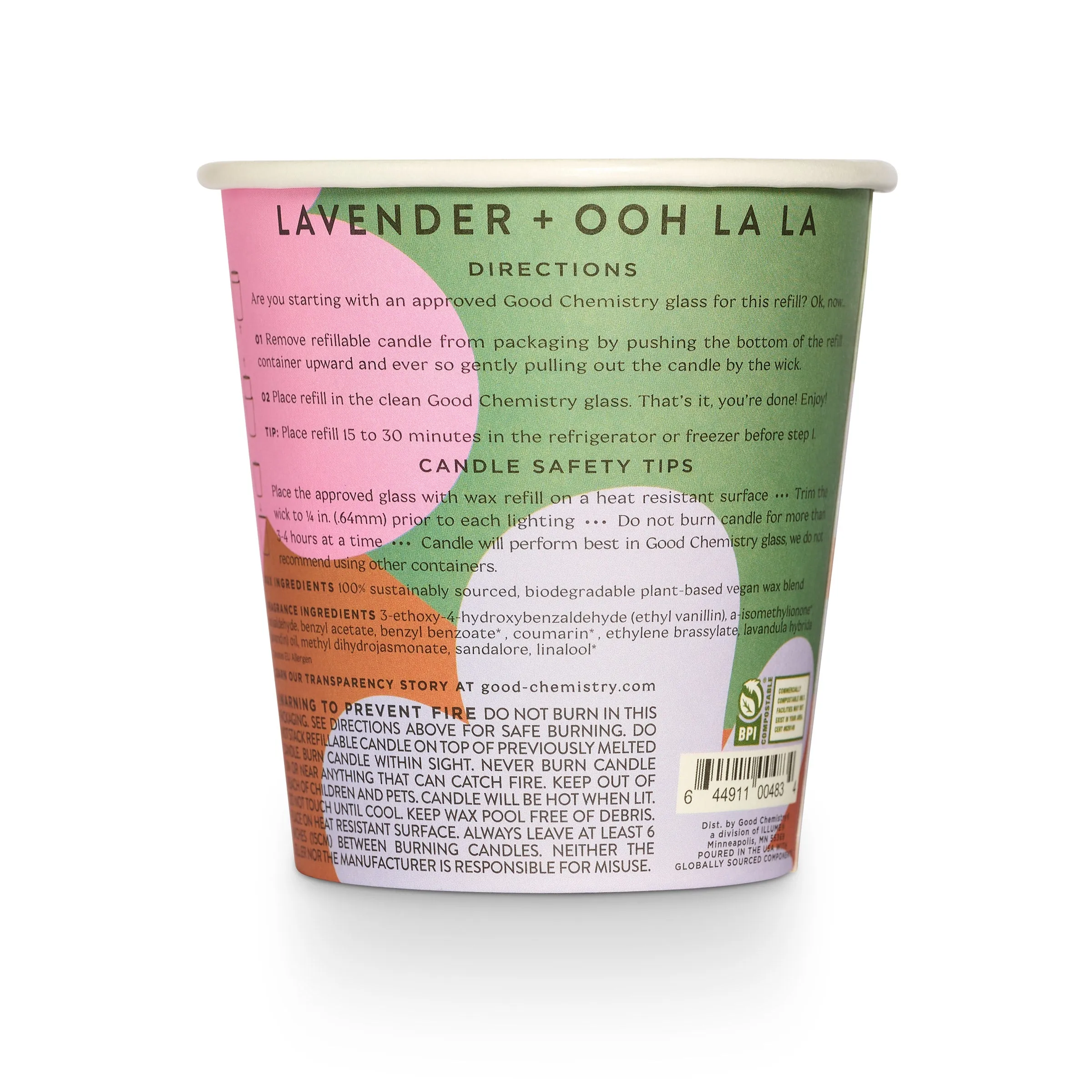 Lavender   Ooh La La Biodegradable Candle Refill