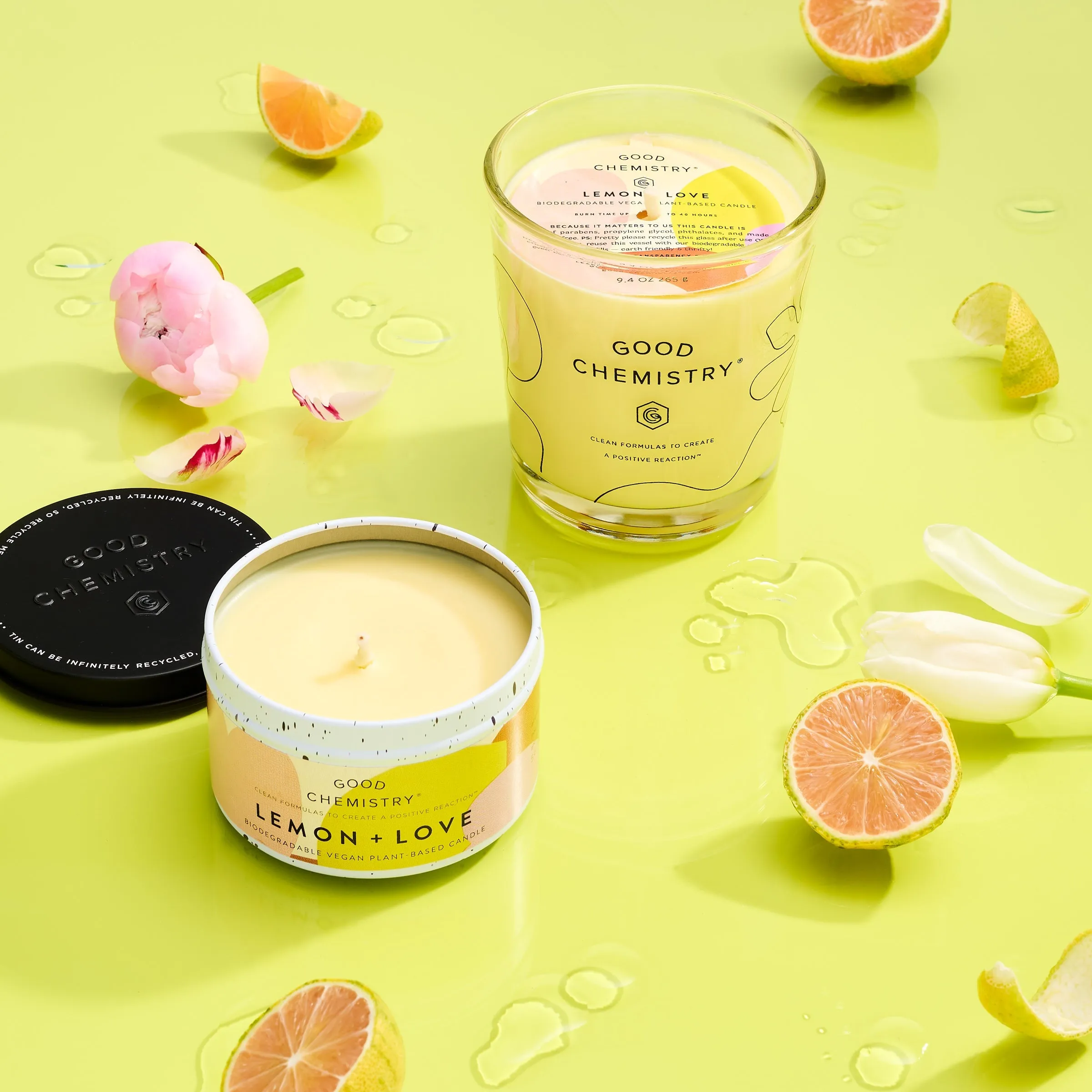 Lemon   Love Biodegradable Candle Refill