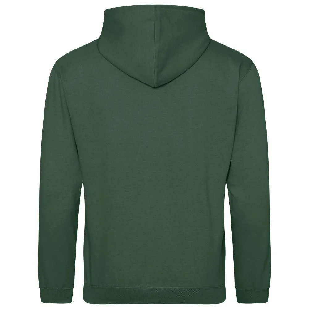 Lightweight Script Hoodie Bottle Green