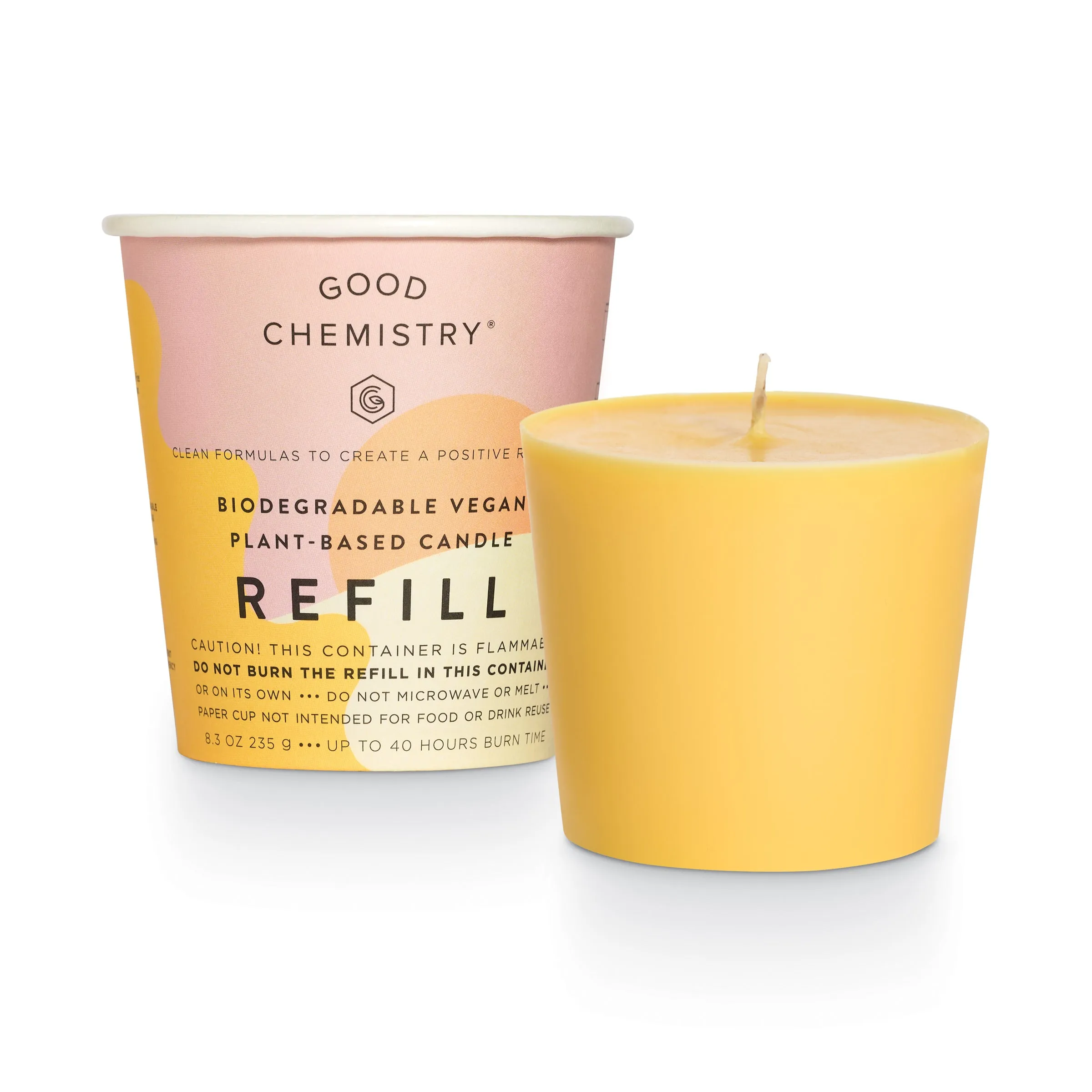 Lime   Sunshine Biodegradable Candle Refill