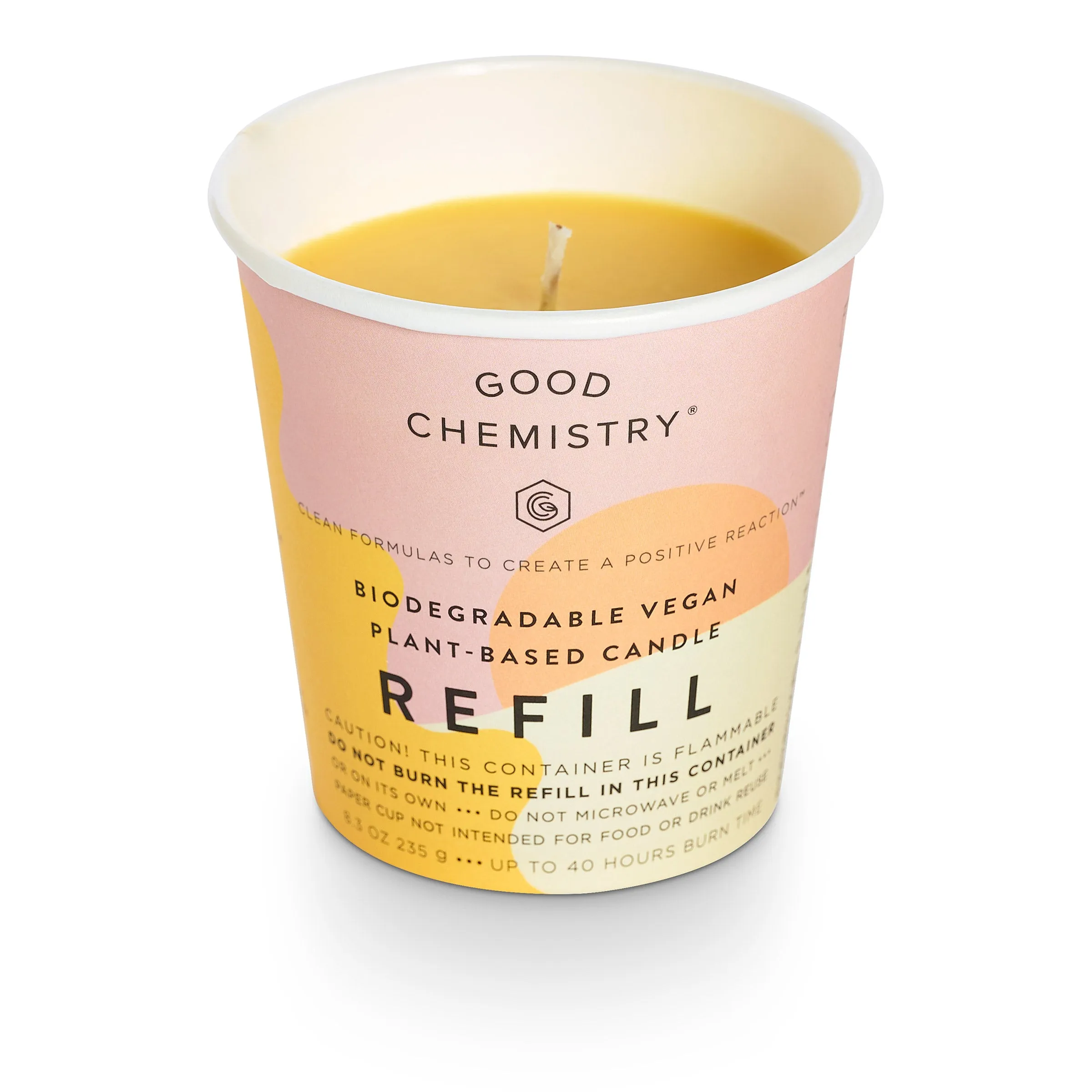 Lime   Sunshine Biodegradable Candle Refill