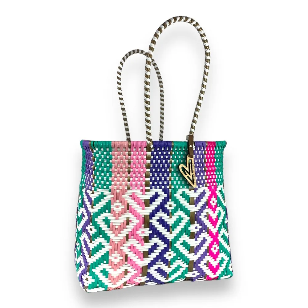 Maria Victoria | Gabriella Tote | Upcycled, Handwoven, Multicolor