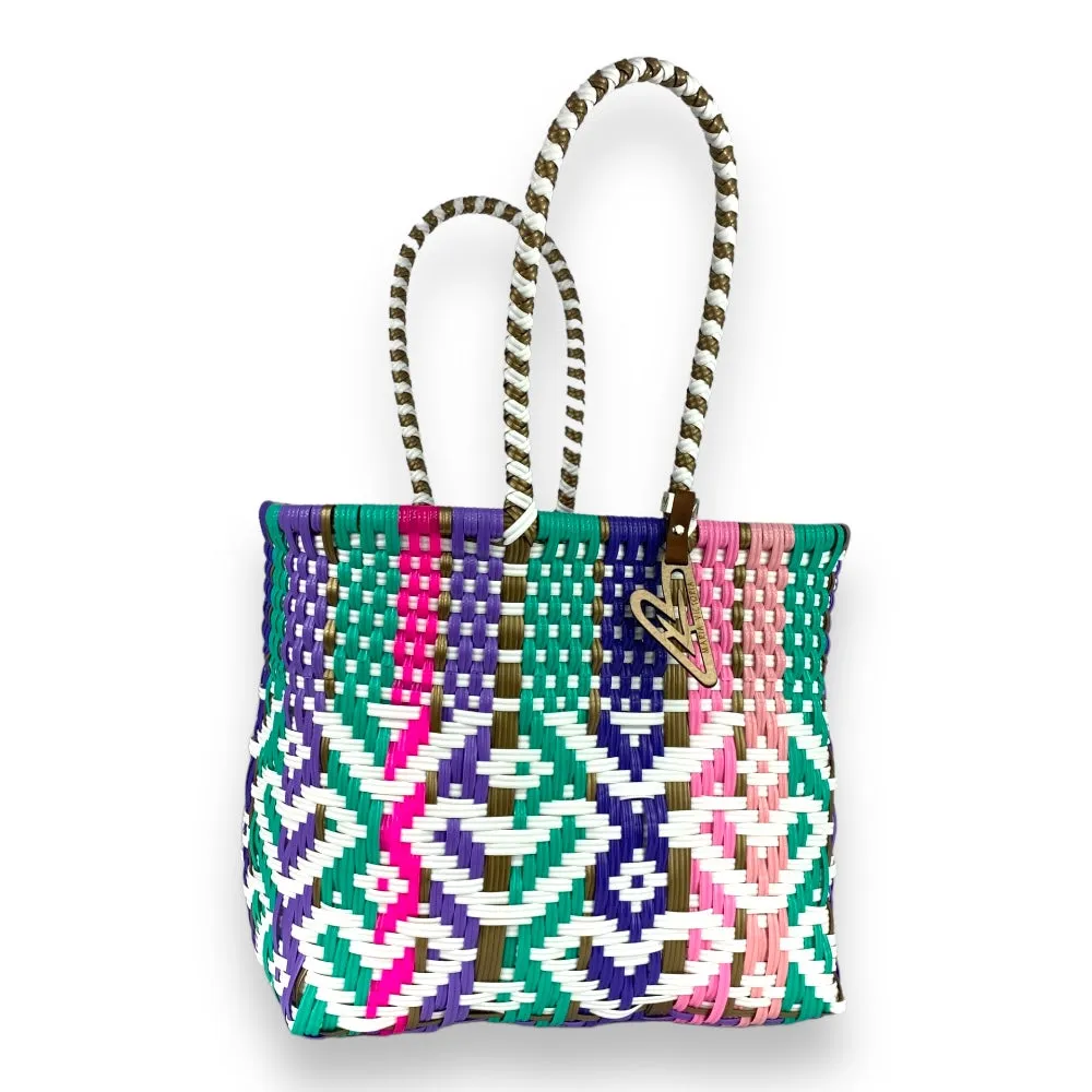 Maria Victoria | Gabriella Tote | Upcycled, Handwoven, Multicolor