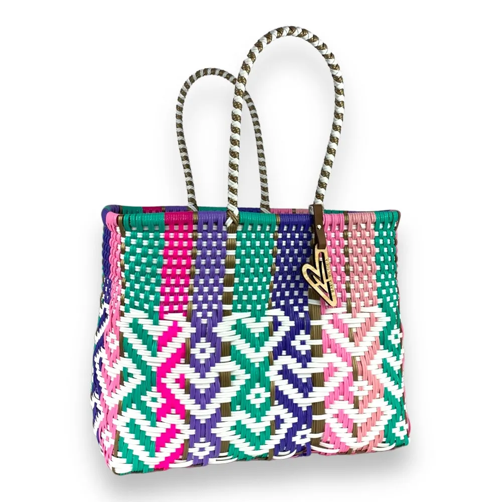 Maria Victoria | Gabriella Tote | Upcycled, Handwoven, Multicolor