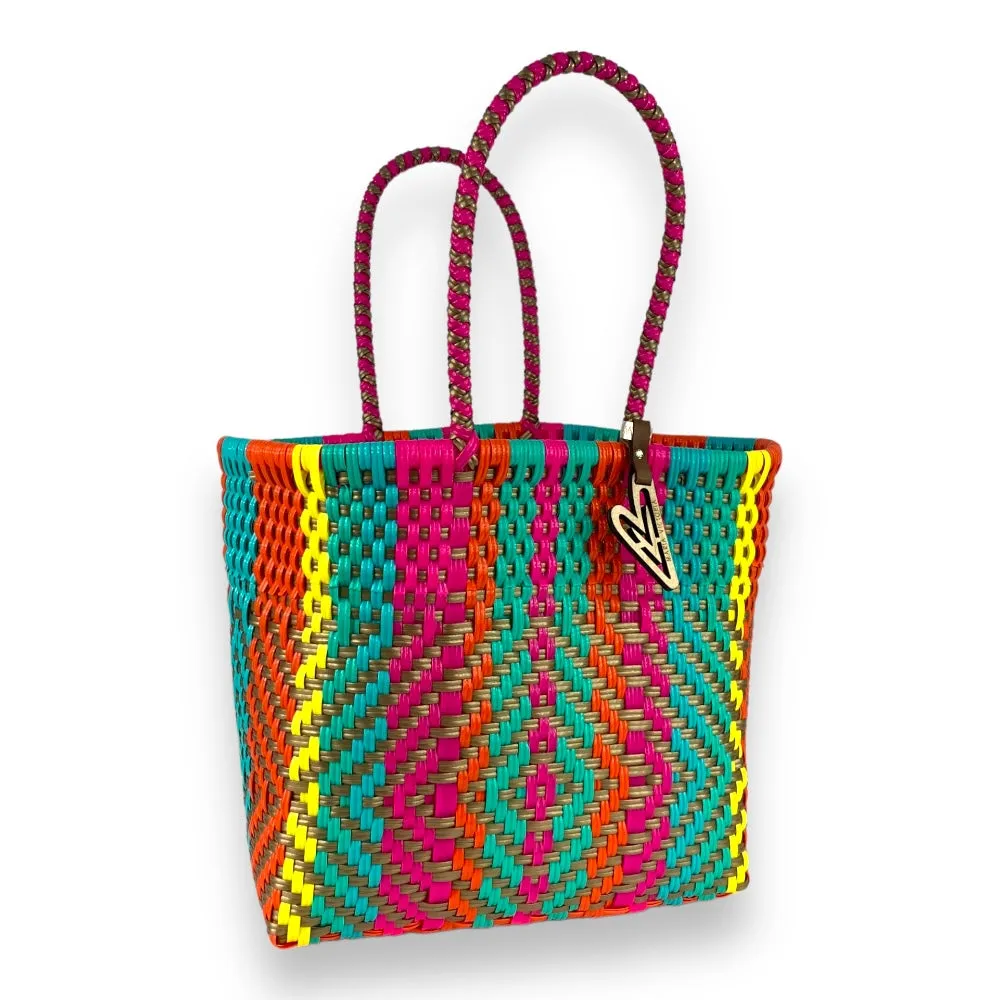 Maria Victoria | Harper Tote | Upcycled, Handwoven, Multicolor