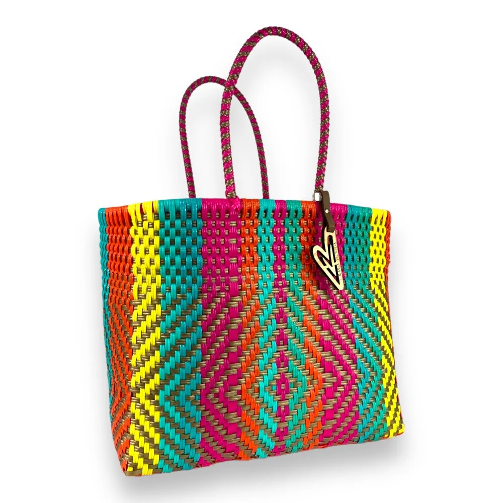 Maria Victoria | Harper Tote | Upcycled, Handwoven, Multicolor