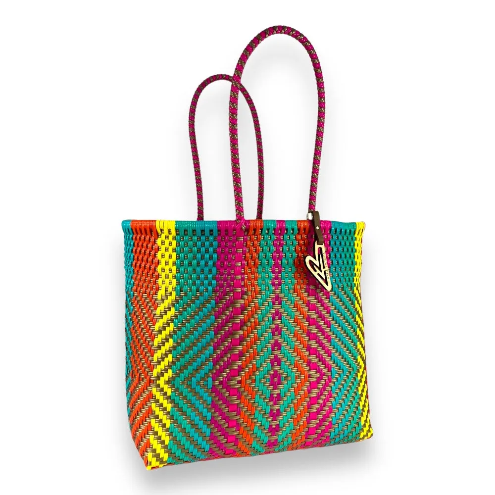 Maria Victoria | Harper Tote | Upcycled, Handwoven, Multicolor