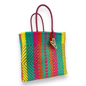 Maria Victoria | Harper Tote | Upcycled, Handwoven, Multicolor