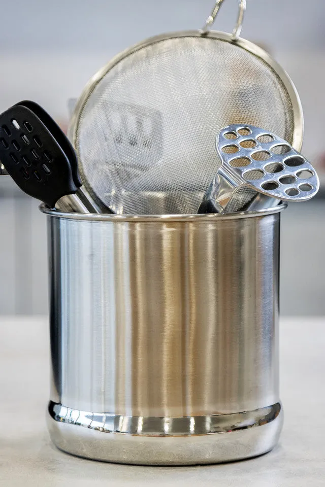 MasterClass Extra Large Stainless Steel Utensil Holder