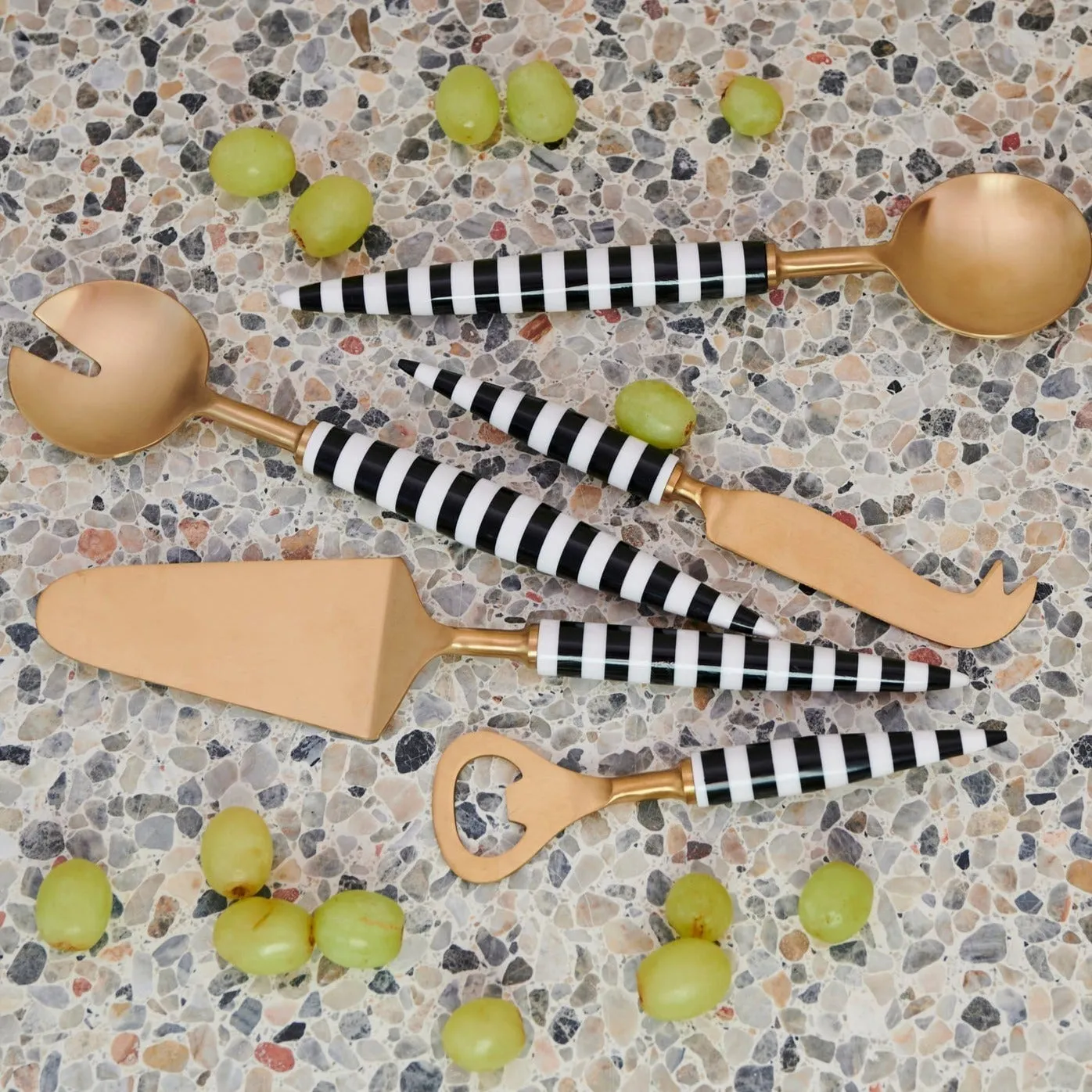 Monochrome Brasserie Salad Servers