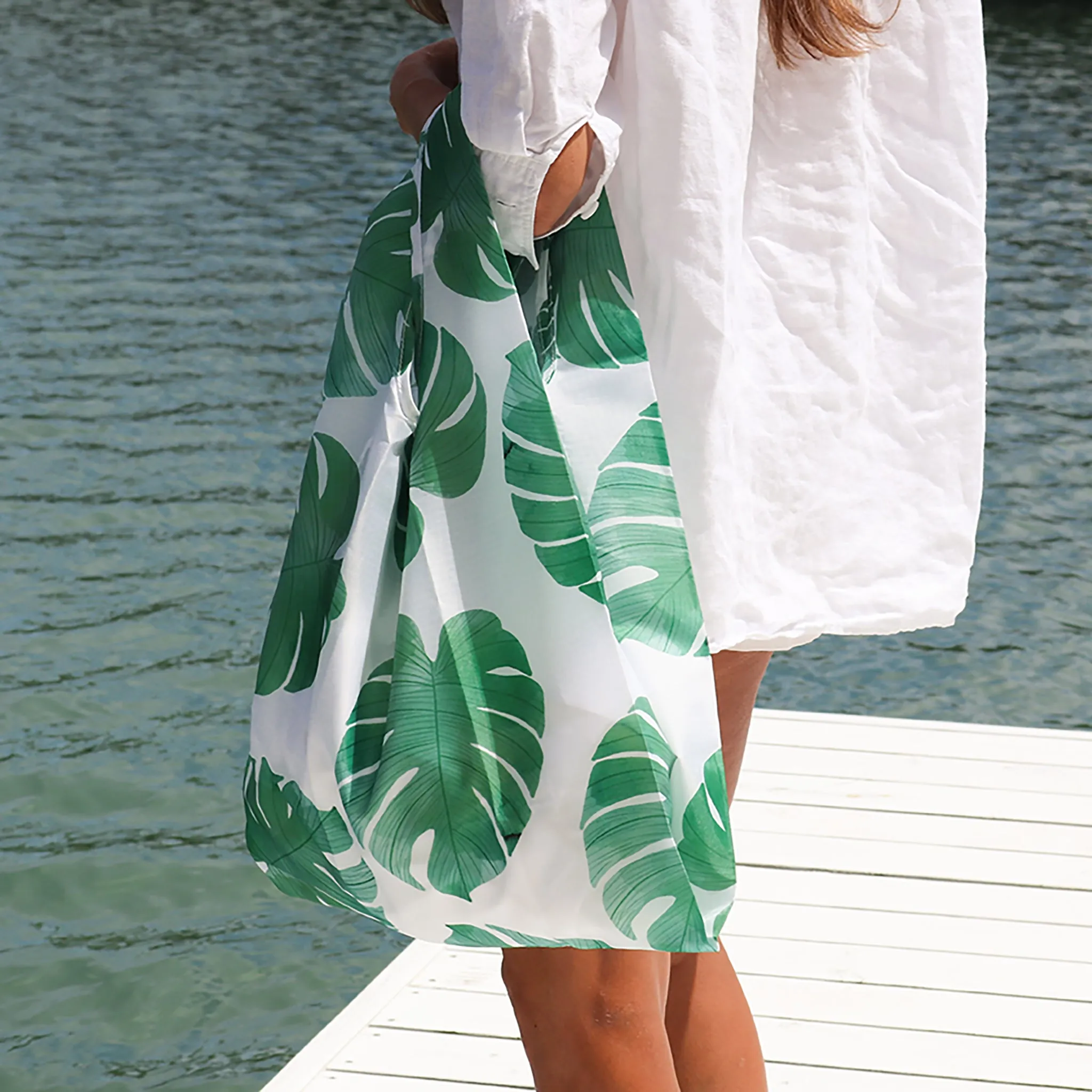 Monstera Green Eco Tote Bag