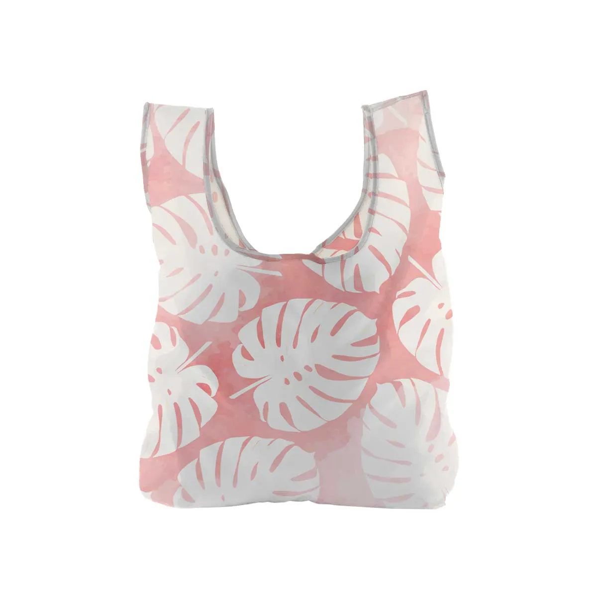 Monstera Watercolor Pink Eco Tote Bag