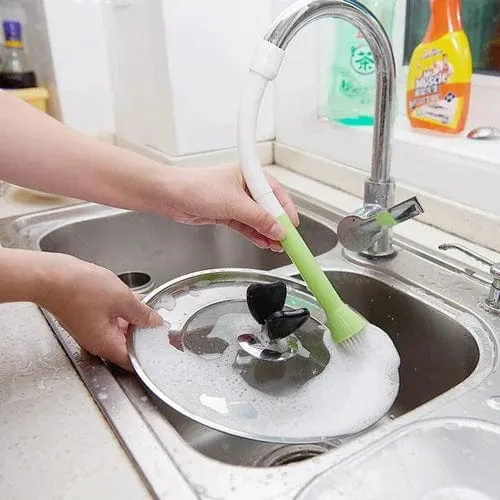 Multi- Purpose Faucet Brush For Cleaning Fruits, Vegetables And Sink