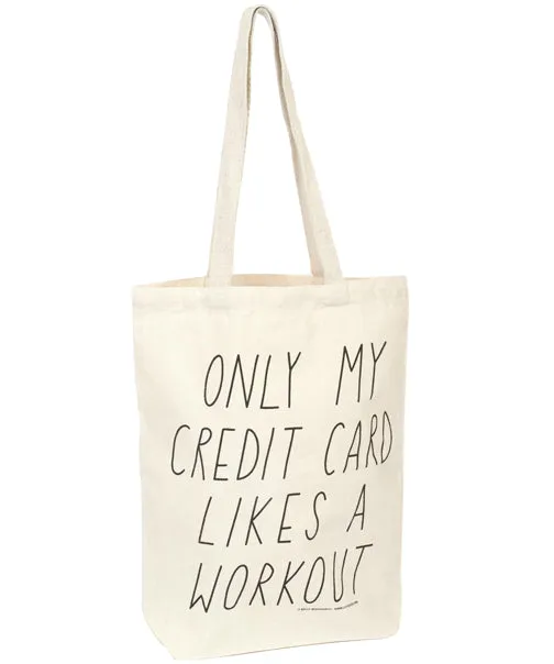 My Credit Card canvas tote