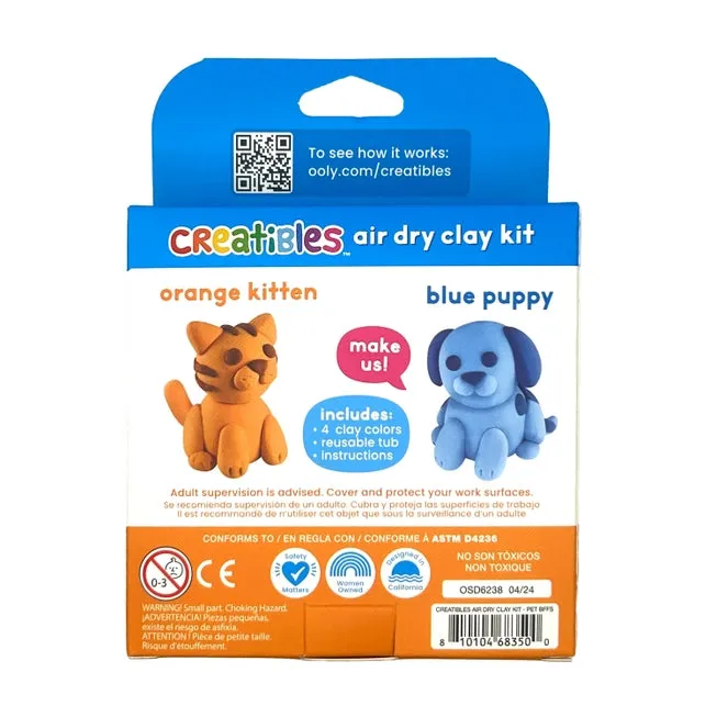 *NEW* Ooly Creatibles Air Dry Clay Kit- Pet BFFs