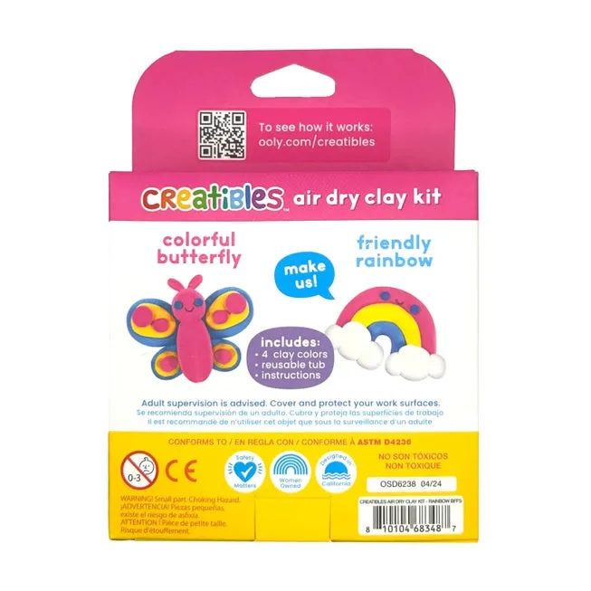 *NEW* Ooly Creatibles Air Dry Clay Kit- Rainbow BFFs